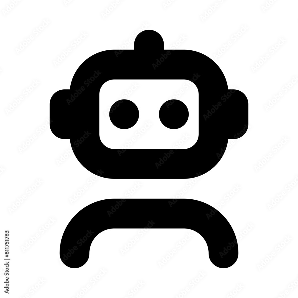 user robot flat vector illustration user robot flat vector illustration