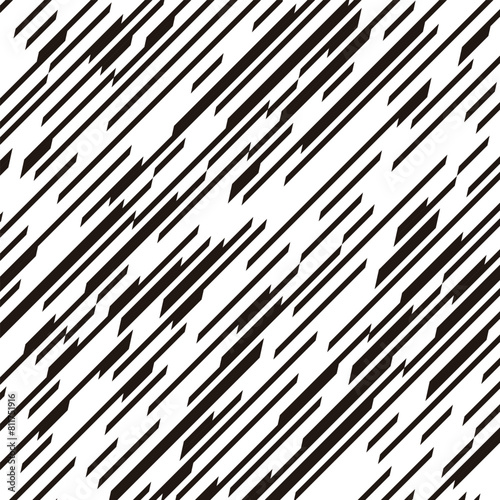 Black and white abstract geometric pattern. Vector Format 