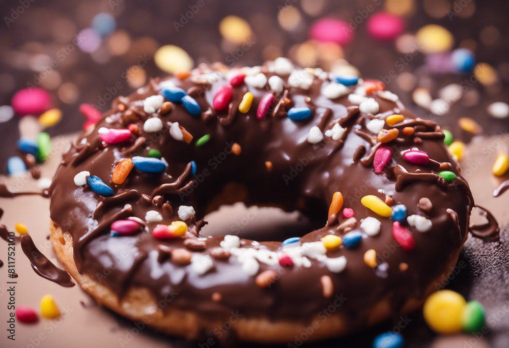 delicious chocolate donut
