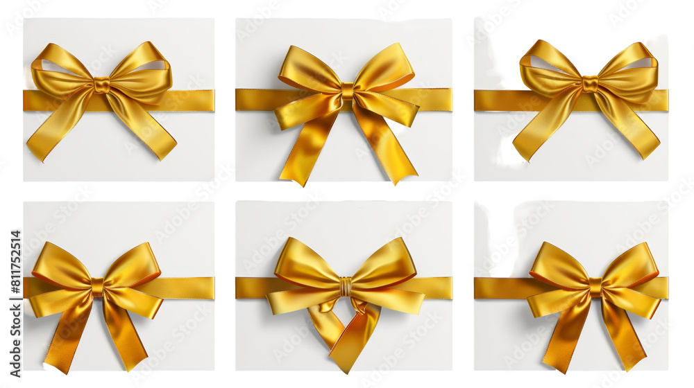 Golden bows on gift boxes, perfect for holiday season and gift-giving promotions. Golden bows on gift boxes, perfect for holiday season and gift-giving promotions.