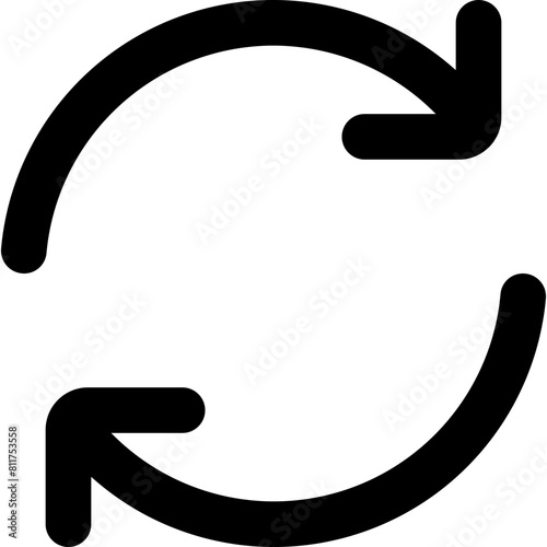 redo icon flat vector