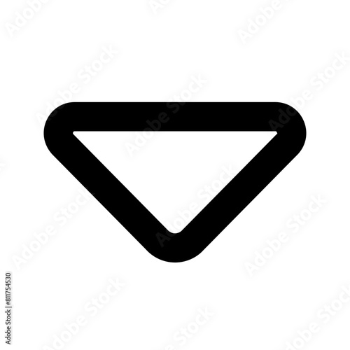 sort amount down icon flat vector
