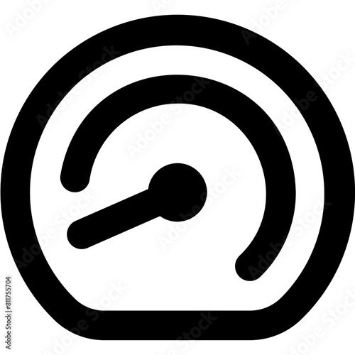 tachometer average icon flat vector