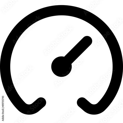 tachometer fastest (2) icon flat vector