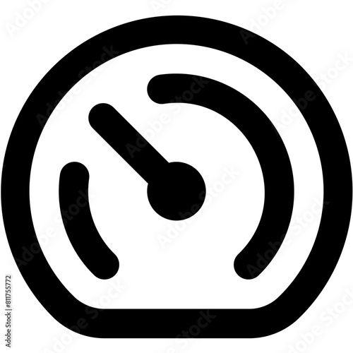 tachometer average (2) icon flat vector