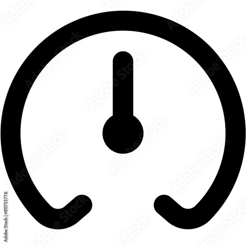 tachometer fast icon flat vector