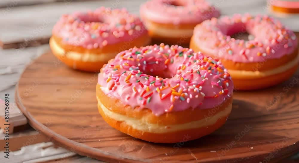 Spice Up National Donut Day with a Weight-Management Donut. Concept National Donut Day, Healthier Donut Options, Weight-Management Treats, Guilt-Free Indulgence Spice Up National Donut Day with a Weight-Management Donut. Concept National Donut Day, Healthier Donut Options, Weight-Management Treats, Guilt-Free Indulgence