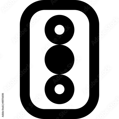 traffic light icon flat vector