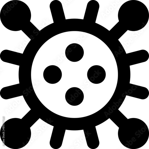 viruses icon flat vector