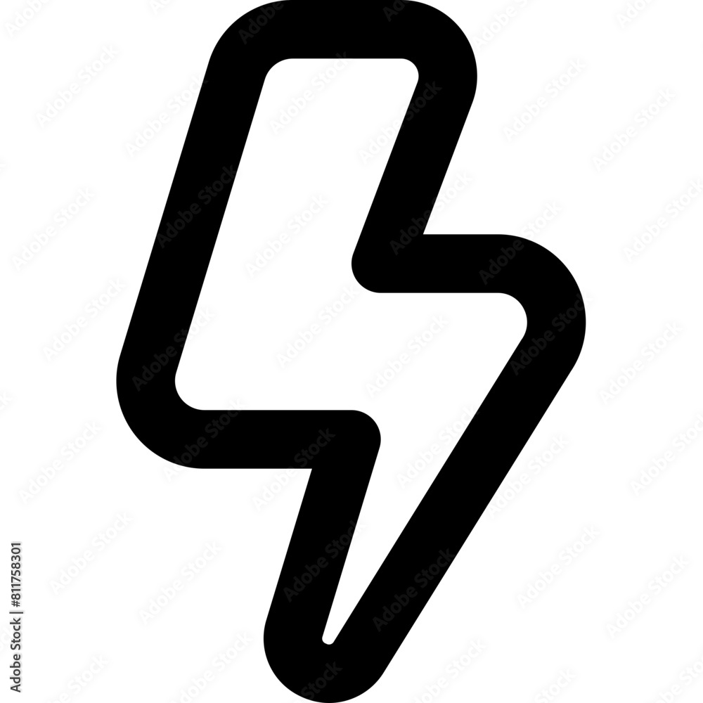 bolt icon flat vector bolt icon flat vector