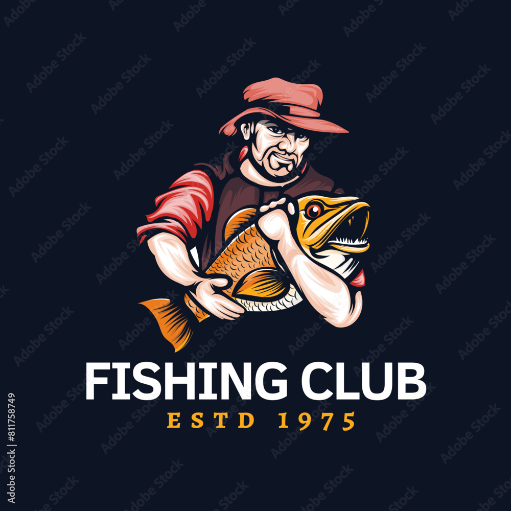 fishing club a cowboy with a fish fishing club a cowboy with a fish