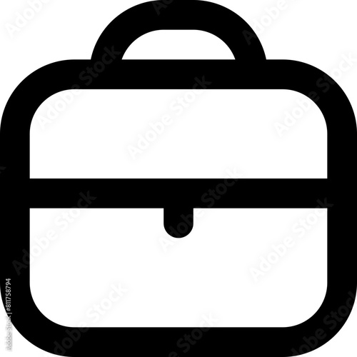 briefcase icon flat vector