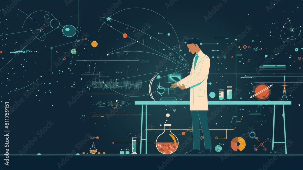 Neat Flat Vector Science Presentations Neat Flat Vector Science Presentations