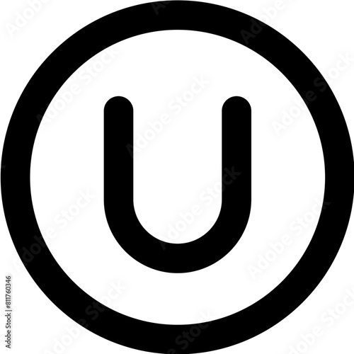 circle three quarters icon flat vector
