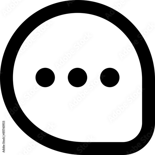 comment image icon flat vector