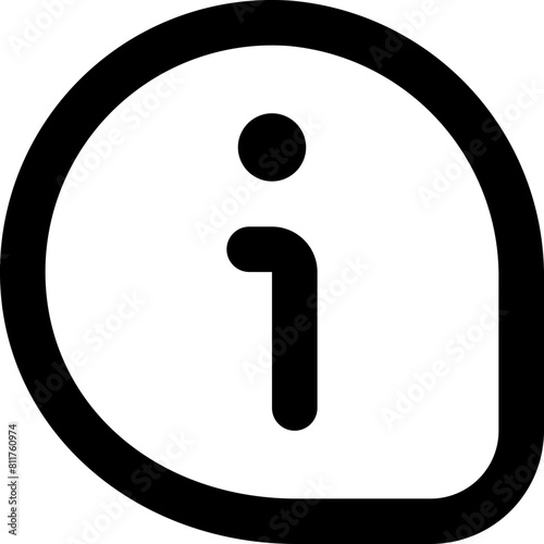 comment middle icon flat vector