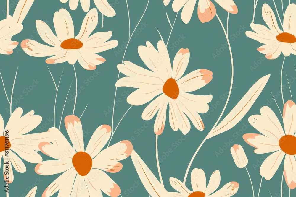 Seamless pattern with flowers and leaves. Hand-drawn . Floral pattern for wallpaper or fabric. Flowers and leaves. Texture background.. Beautiful simple AI generated image in 4K, unique. Seamless pattern with flowers and leaves. Hand-drawn . Floral pattern for wallpaper or fabric. Flowers and leaves. Texture background.. Beautiful simple AI generated image in 4K, unique.