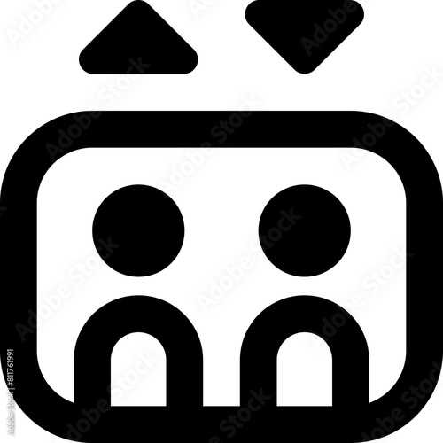 egg fried icon flat vector