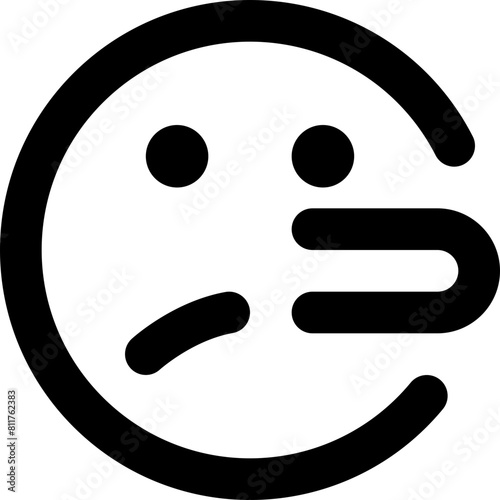 face head bandage icon flat vector