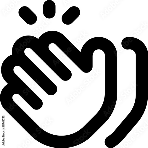hand middle finger icon flat vector