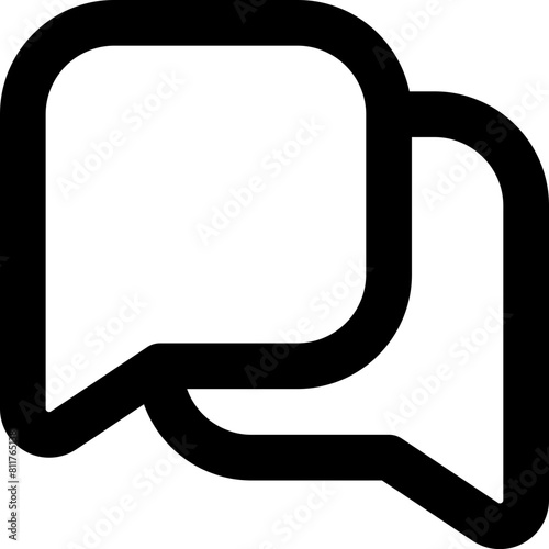 message bot icon flat vector