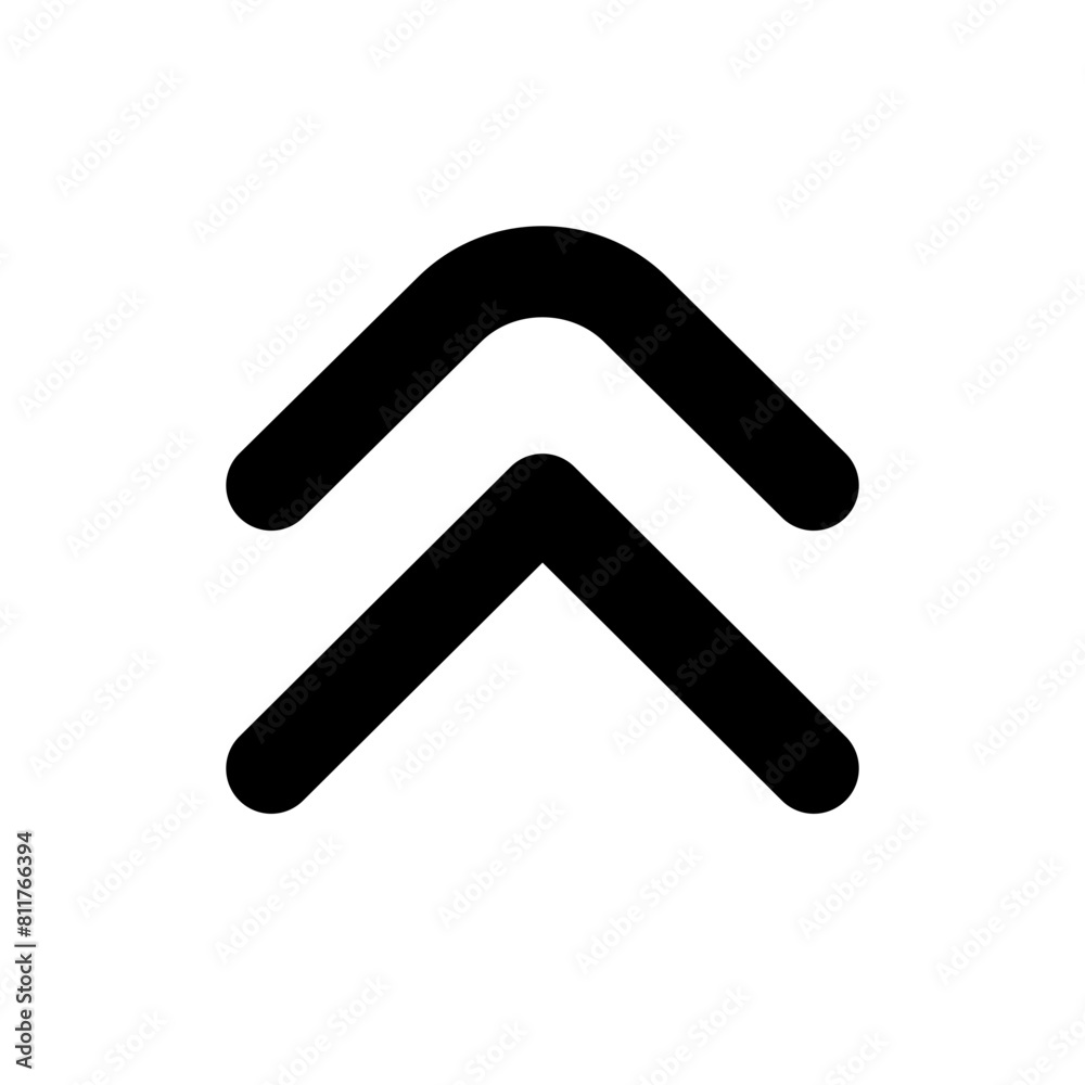 angle double small up line icon angle double small up line icon