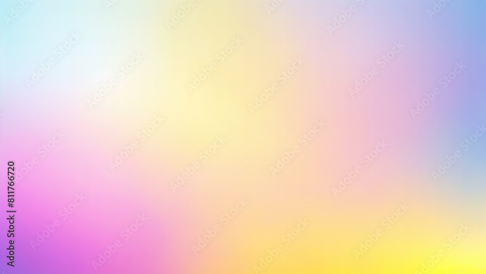 Fototapeta premium Yellow blue and pink gradient bokeh abstract blur background