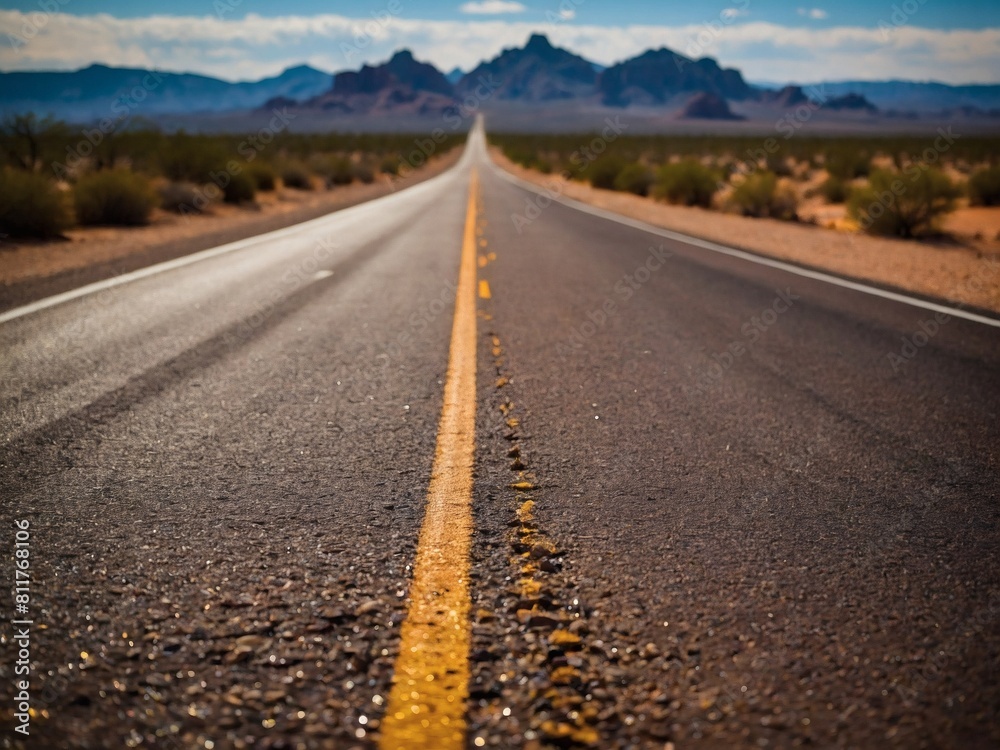 Desert Highway, Sandy road in Arizona's landscape promises adventure. Desert Highway, Sandy road in Arizona's landscape promises adventure.