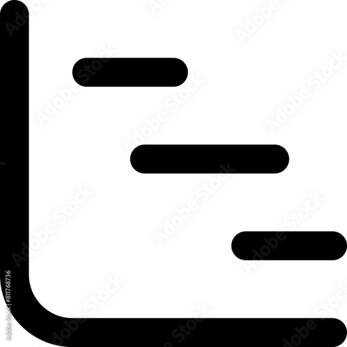 chart gantt line icon