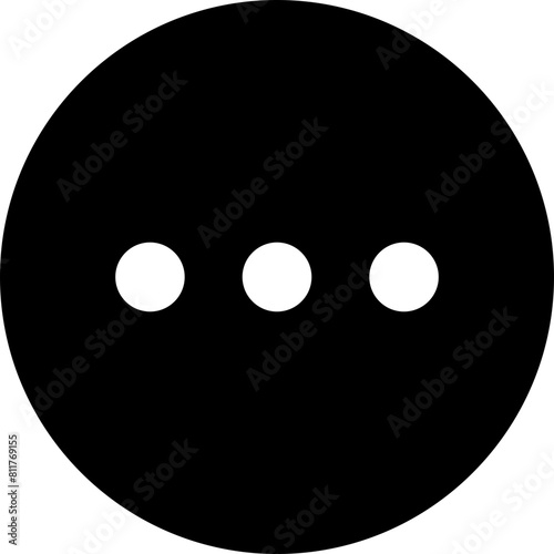 circle ellipsis line icon