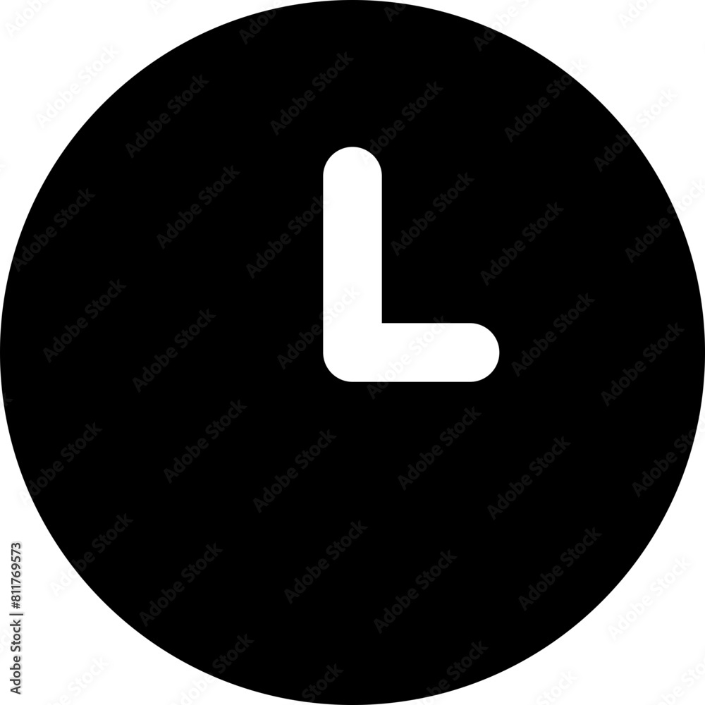 clock three line icon clock three line icon