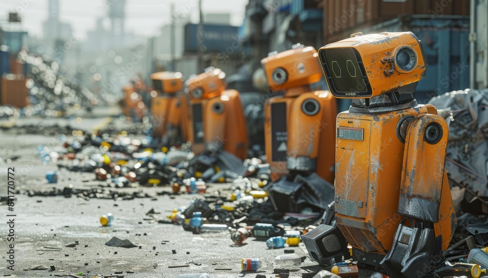 A smart city waste management system using AIdriven robots to sort and recycle waste efficiently