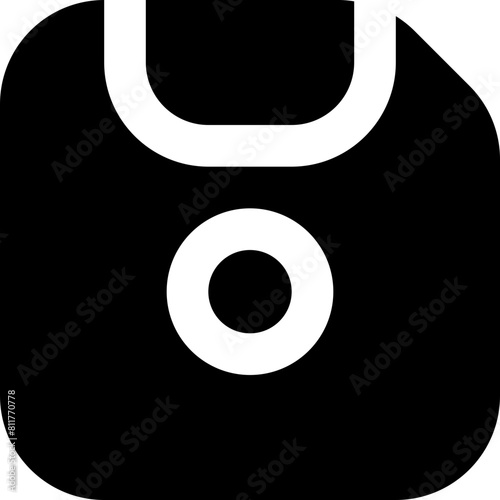 disk line icon