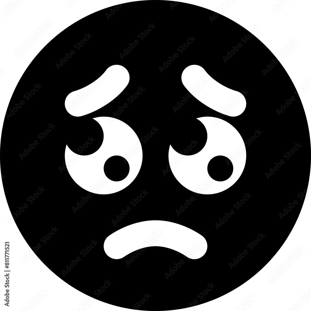 face pleading line icon face pleading line icon