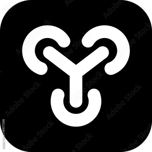 flux capacitor line icon