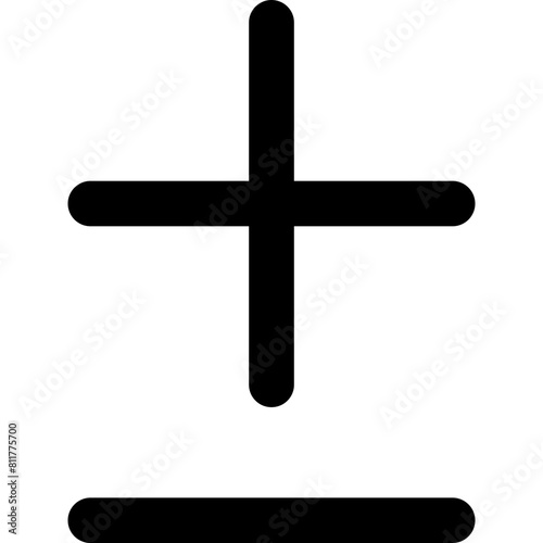 plus minus line icon