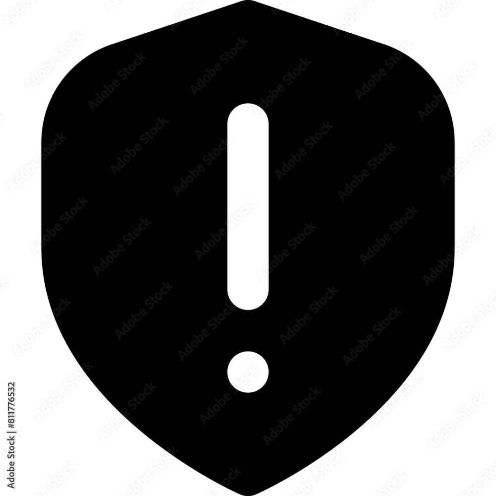 shield exclamation line icon shield exclamation line icon