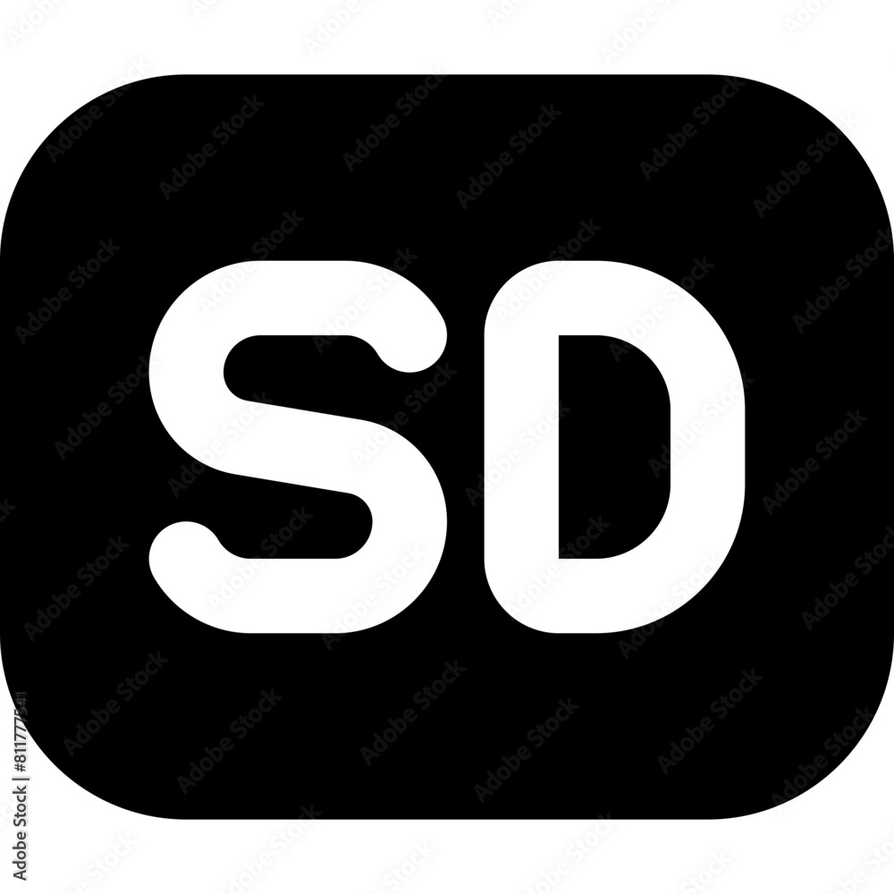 standard definition line icon standard definition line icon
