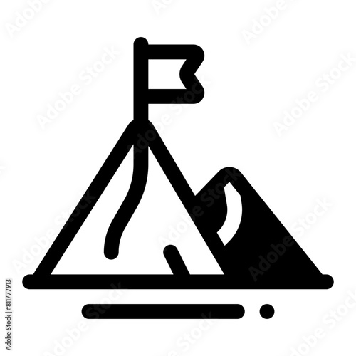 Goals Glyph Icon