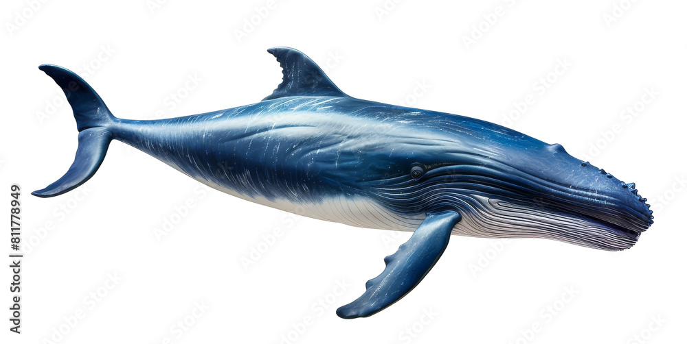 Fototapeta premium whale isolated on transparent background