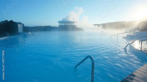 Iceland's Blue Lagoon Swimming Pool in the West