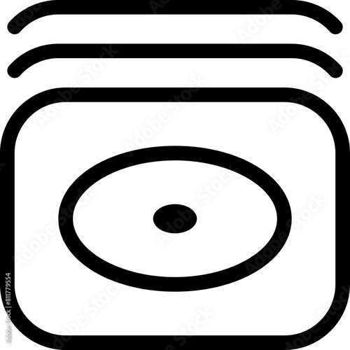 album collection icon flat vector