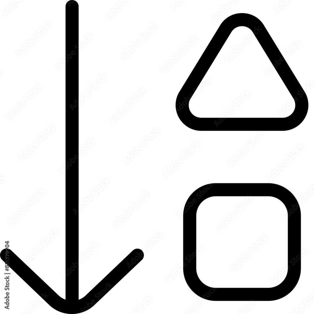 arrow down triangle square icon flat vector arrow down triangle square icon flat vector