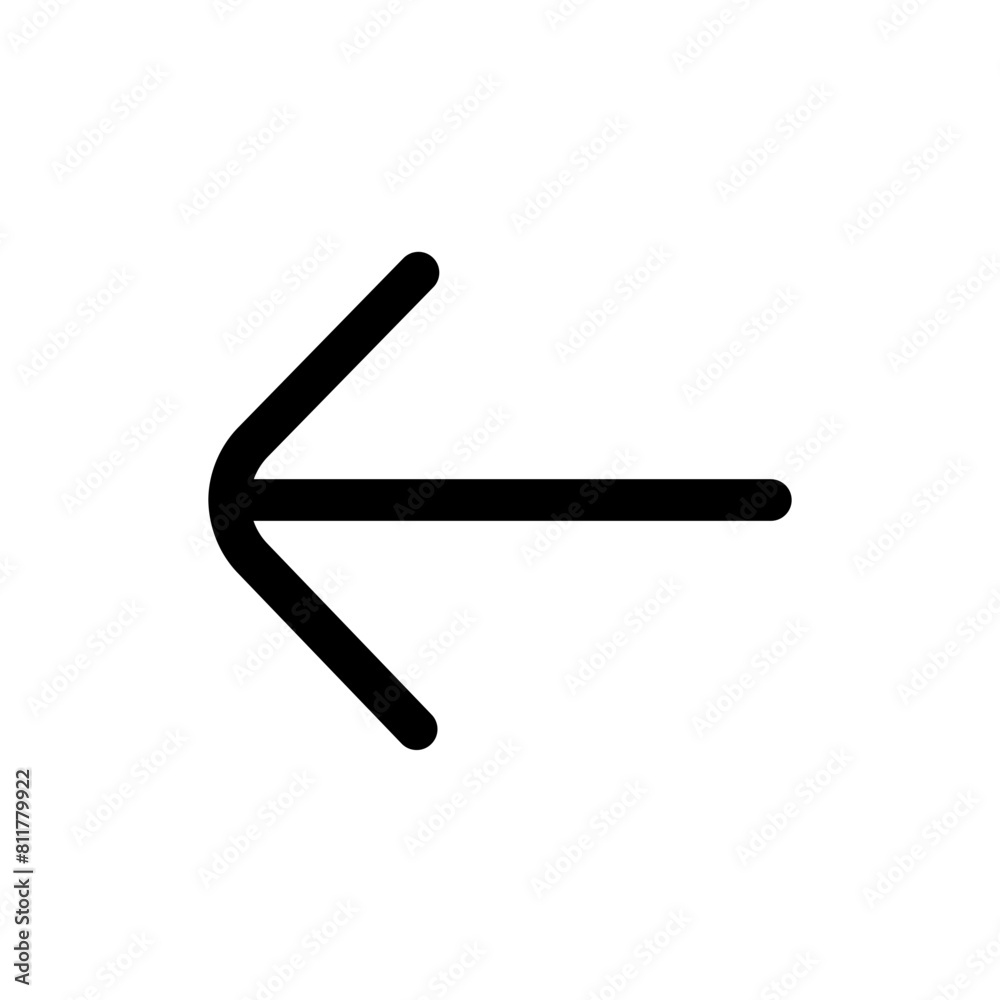 arrow small left icon flat vector arrow small left icon flat vector