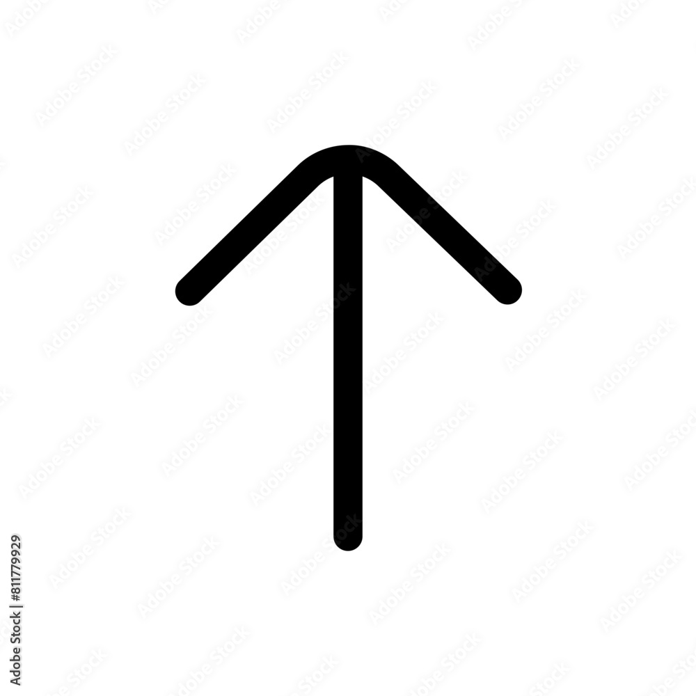arrow small up icon flat vector arrow small up icon flat vector