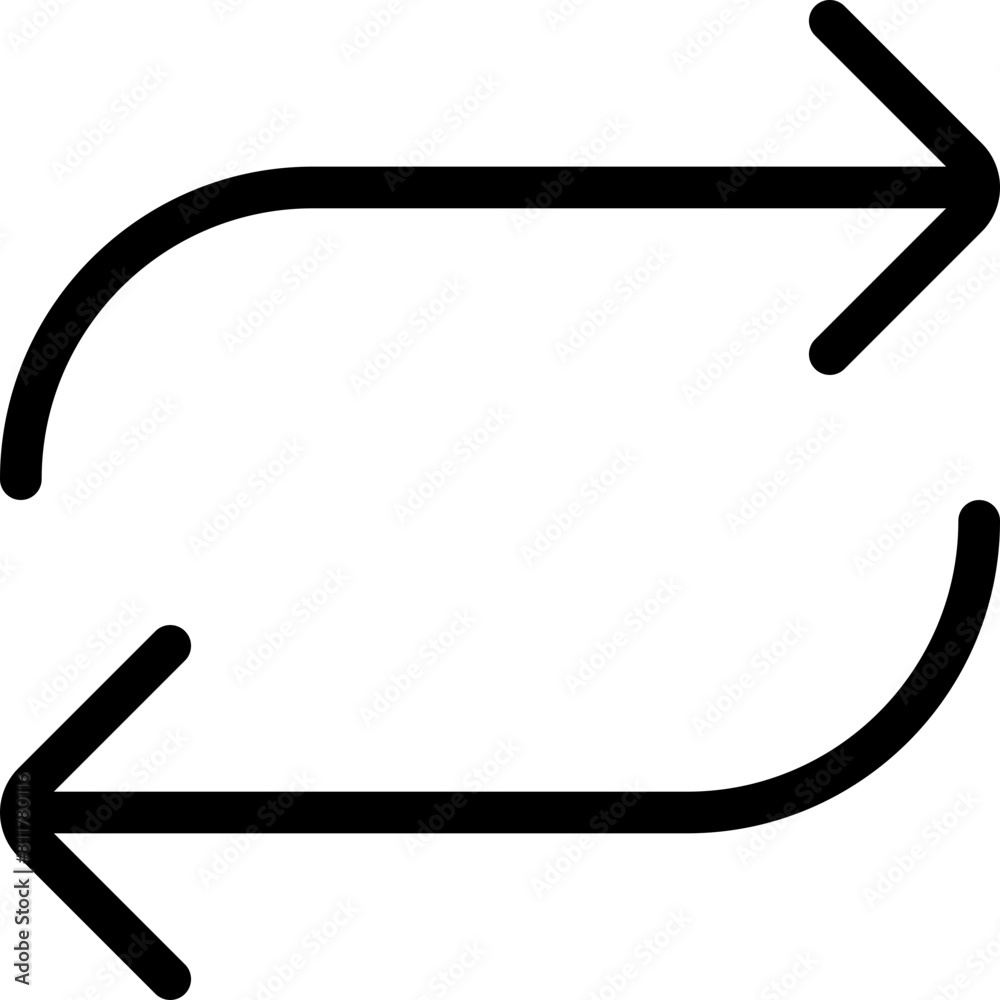 arrows repeat icon flat vector arrows repeat icon flat vector