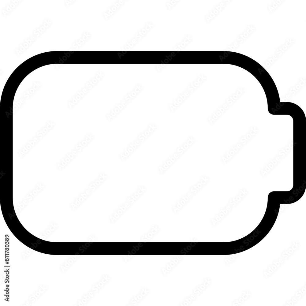 battery empty icon flat vector battery empty icon flat vector