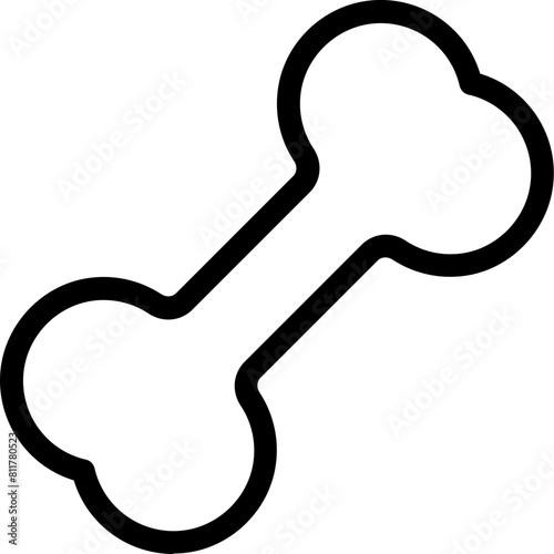 bone icon flat vector