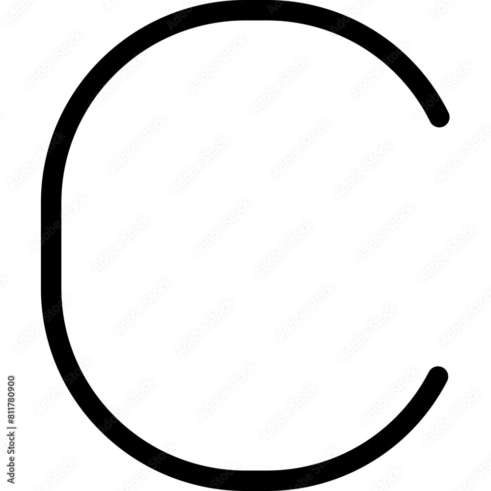 c icon flat vector c icon flat vector