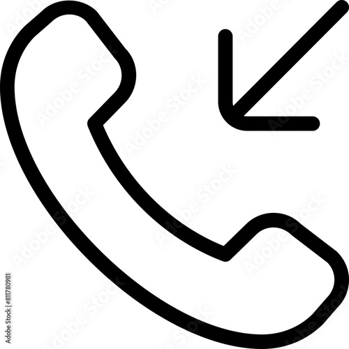 call incoming icon flat vector
